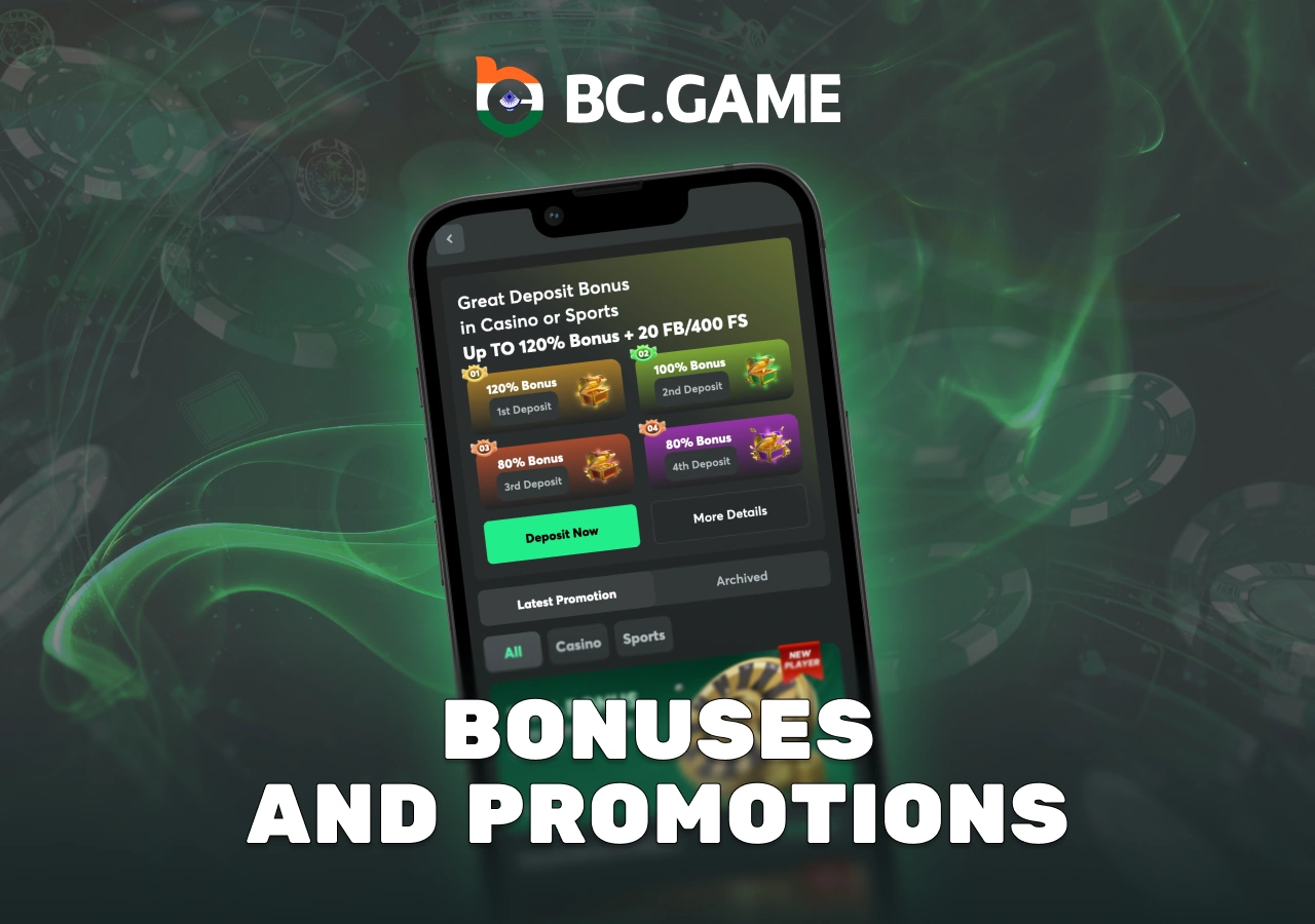 Welcome bonus of 180% from the bookmaker for new users