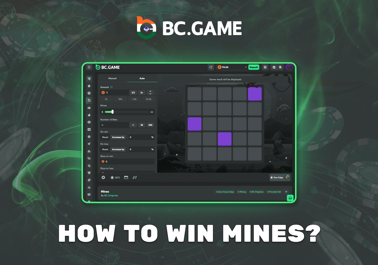 Tips for achieving a win at Mines